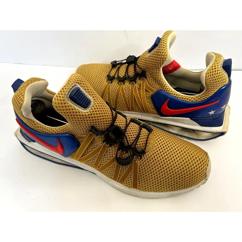 Nike Shox Running Sneakers Shoes Gravity Metallic Gold - AR1999-700 Mens Sz‎ 11